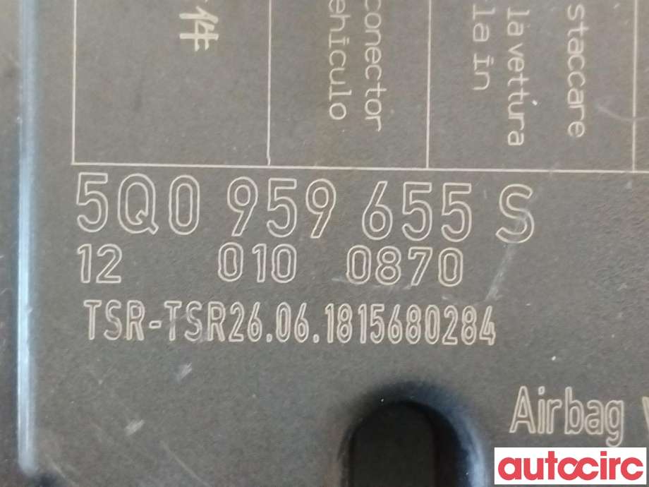 Airbag elektronikk til VW e-Golf 2017-2020 (Fase 2) (VOLKSWAGEN|5Q0959655S)
