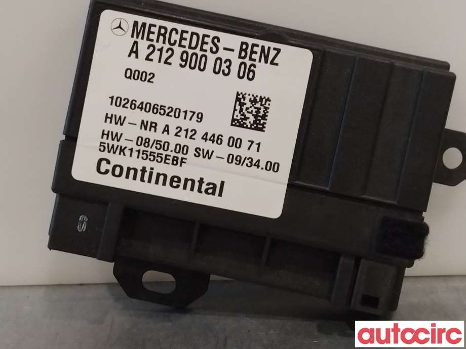 Styreenhet drivstoffpumpe til Mercedes E-Klasse 2009-2013 (Fase 1) (W212) (W212) (MERCEDES|A0009003101|A2129000306)