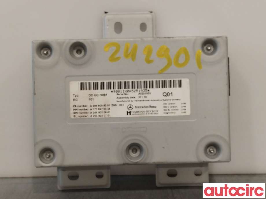 Bilstereo diverse til Mercedes E-Klasse, 2009-2013 (Fase 1) (W212) (W212) (MERCEDES|A2049009301)