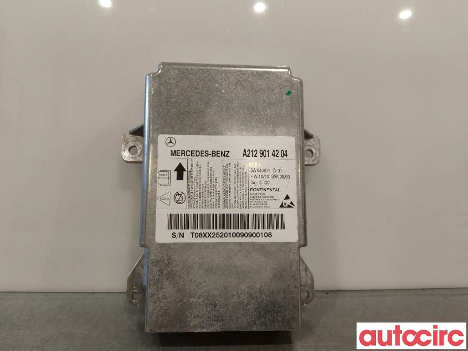 Airbag elektronikk til Mercedes E-Klasse, 2009-2013 (Fase 1) (W212) (W212) (MERCEDES|A2129014204)