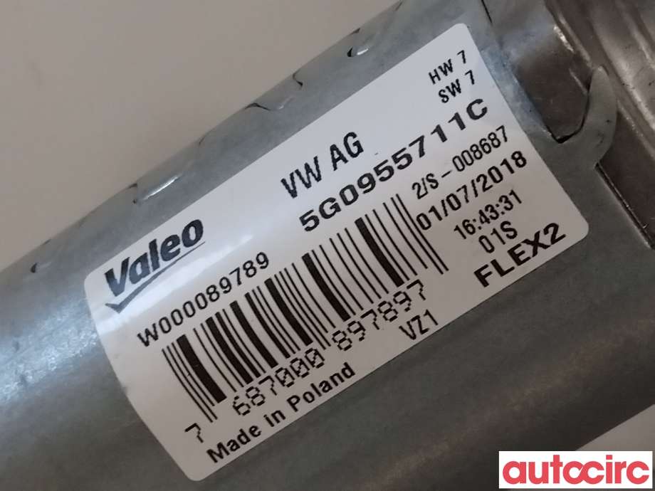 Viskermotor bakrute til VW e-Golf 2017-2020 (Fase 2)  (VOLKSWAGEN|5G0955711C|W000089789|5G0955711D)
