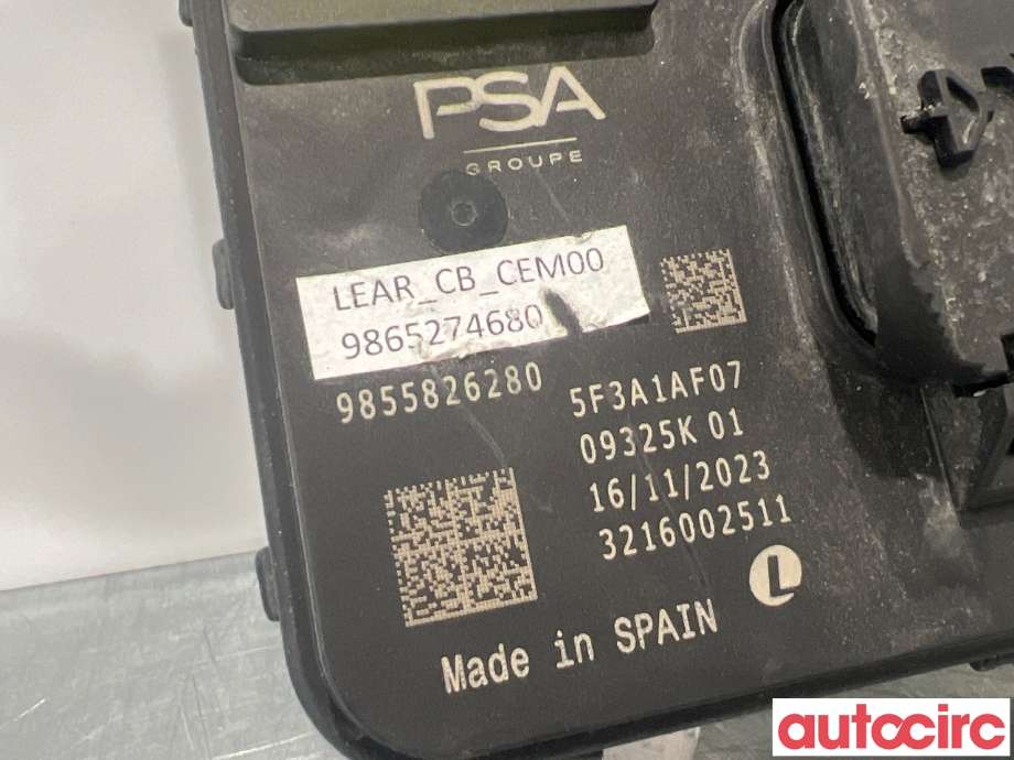 Styreenhet batteri til Peugeot e-3008 2023-->> (PEUGEOT|6501612380|9855826280)