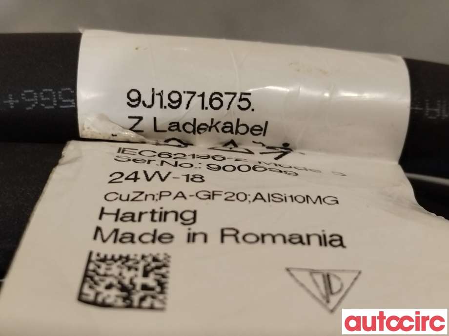 Batterilader kabel til VW e-Golf 2017-2020 (Fase 2)  (VOLKSWAGEN|9J1971675|)