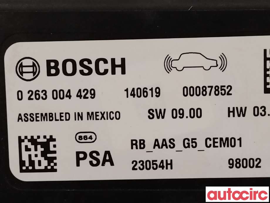 Styreenhet parkering til Peugeot 308 2013-2021 (Type II)  (PEUGEOT|1611750580|9800210580)