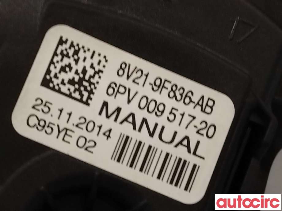 Pedal gass til Ford Fiesta 2013-2017 (Type VI, Fase 2)  (FORD|2120072|8V21-9F836-AB)