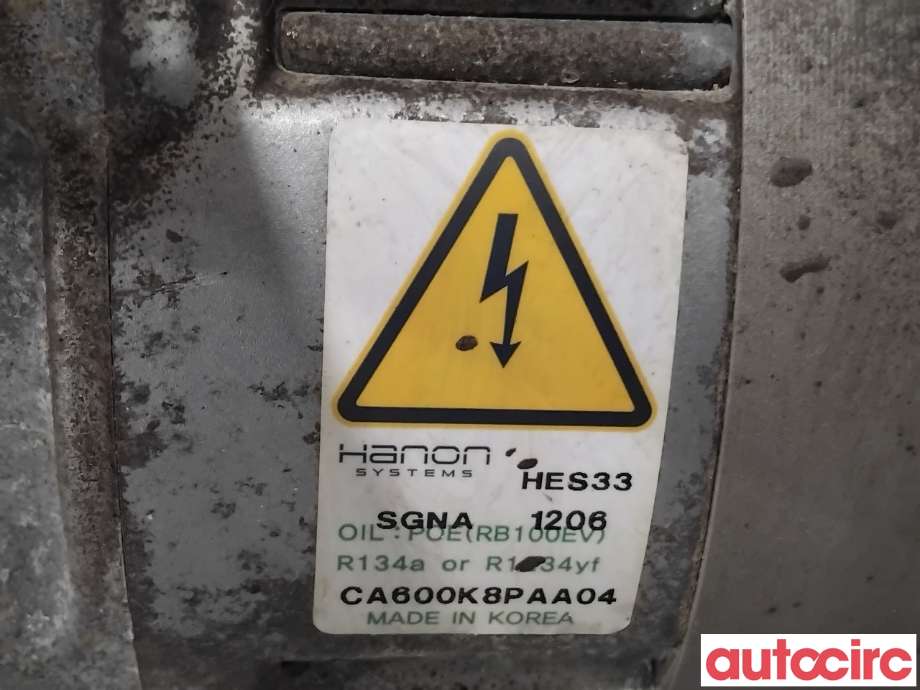 Aircondition kompressor til Hyundai Kona 2021-2023 (Type I, Fase 2)  (HYUNDAI|97729HF000|CA600K8PAA04|977E1HF000)