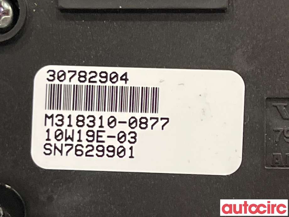 Varmeapparat betjening til Volvo V70 2007-2013 (Type III, Fase 1)  (VOLVO|30782904)