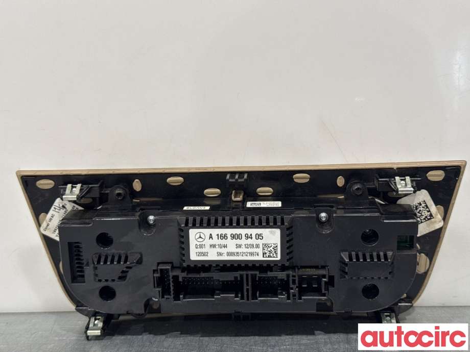 Varmeapparat betjening til Mercedes ML 2011-2015 (Fase 1) (W166) (W166) (MERCEDES|A1669006908||A1669008721)