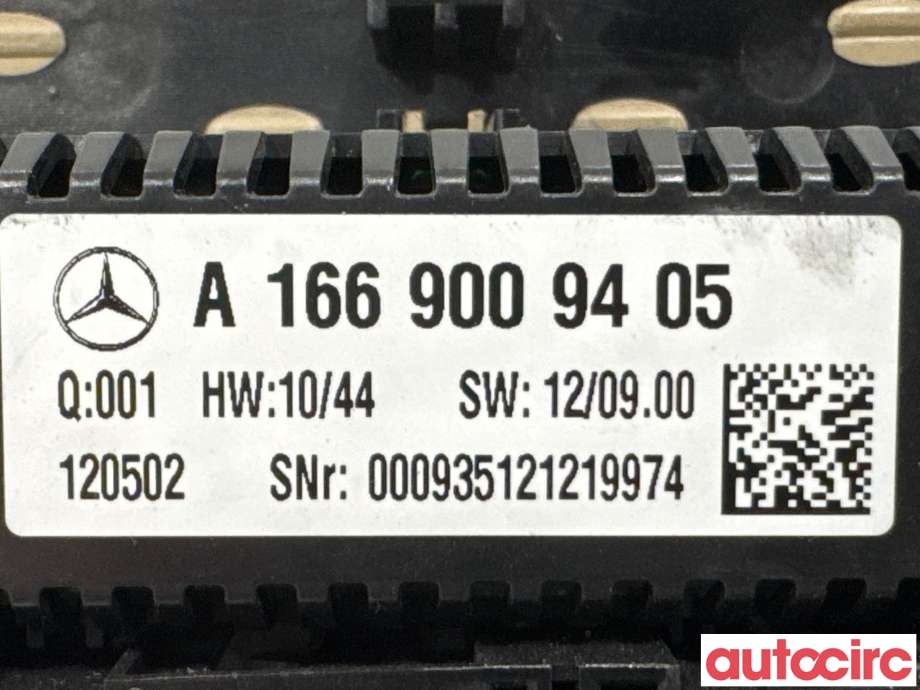 Varmeapparat betjening til Mercedes ML 2011-2015 (Fase 1) (W166) (W166) (MERCEDES|A1669006908||A1669008721)