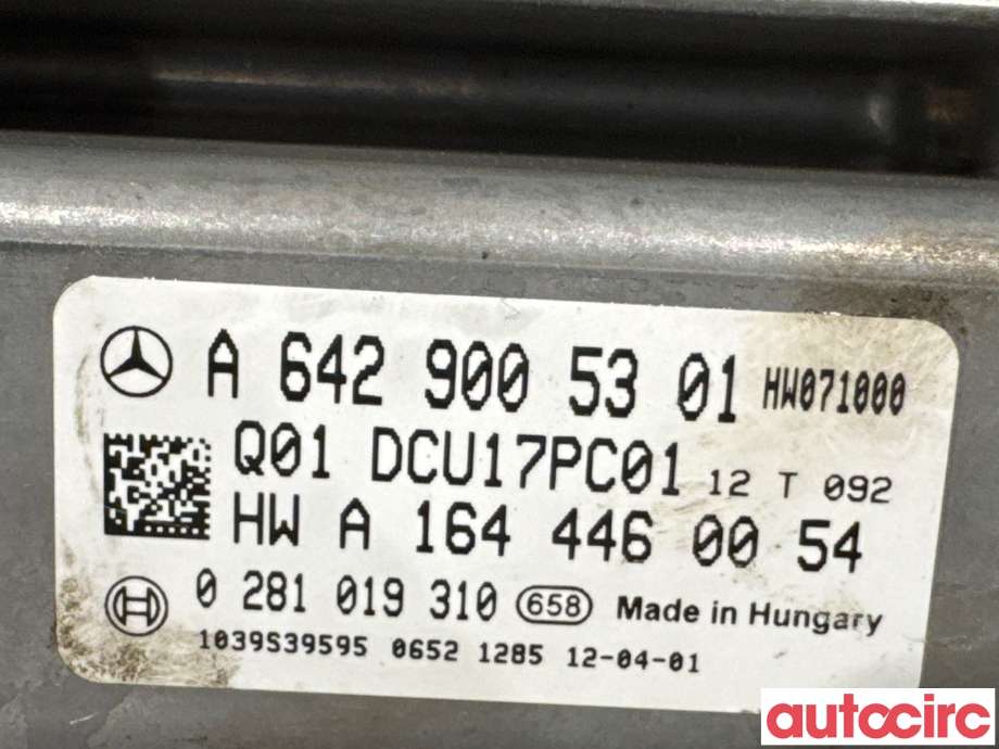 Styreenhet diverse til Mercedes ML 2011-2015 (Fase 1) (W166) (W166) (MERCEDES|A6429005301|0281019310|A6429006801)