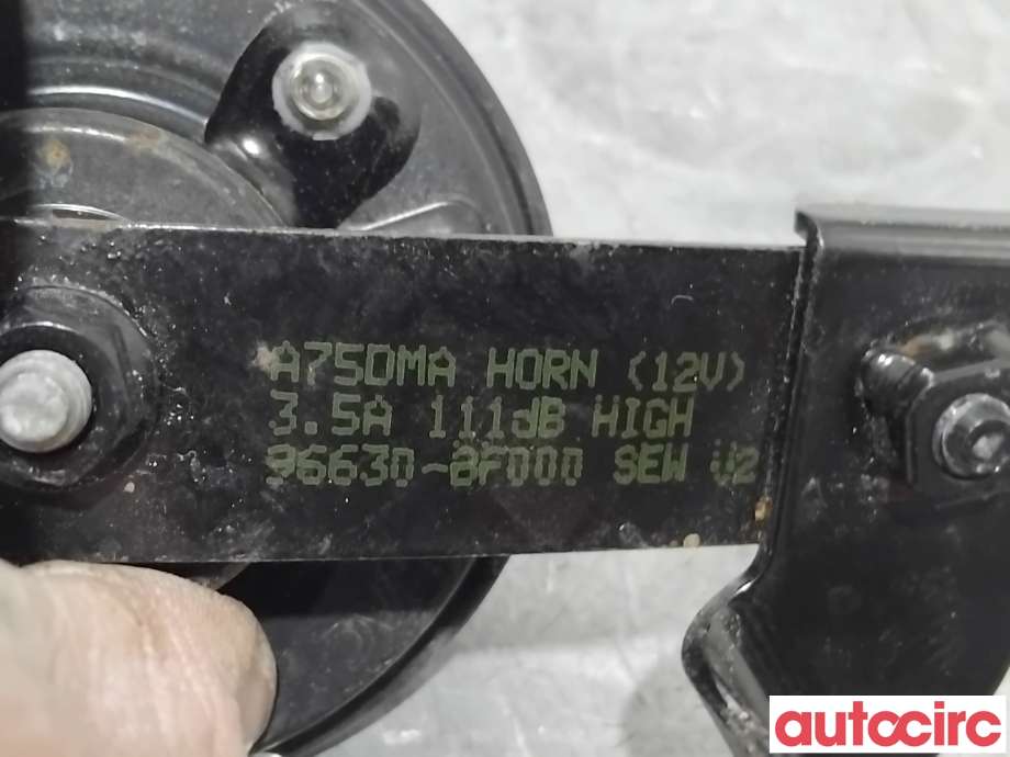 Horn/signalhorn til Hyundai Kona 2021-2023 (Type I, Fase 2)  (HYUNDAI|96630BF000||96630-BF000)