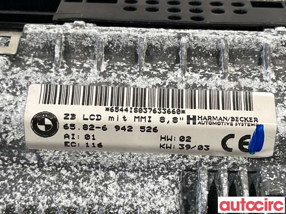Multimedia display (MCU - Media Controller Unit) til BMW 7-Serie 2000-2008 (E65/E66/E67/E88) (E65/E66/E67/E88) (BMW|65826929507|65826942526)