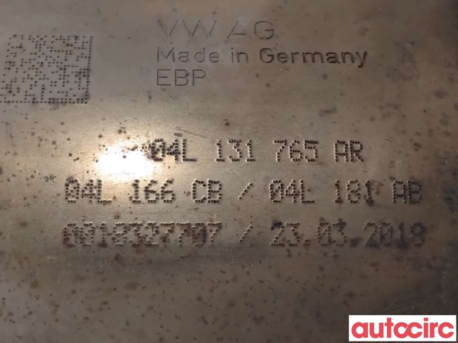 Partikkelfilter til VW Tiguan 2016-2020 (Type II, Fase 1)  (VOLKSWAGEN|04L131602MX|04L166CB|04L131671EX)