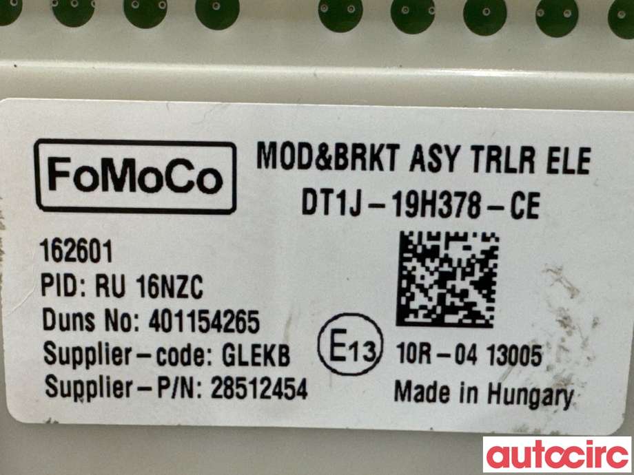 Styreenhet hengerfeste til Ford C-Max 2015-2019 (Type II, Fase 2)  (FORD|2469559|28512454|DT1J-19H378-CE)