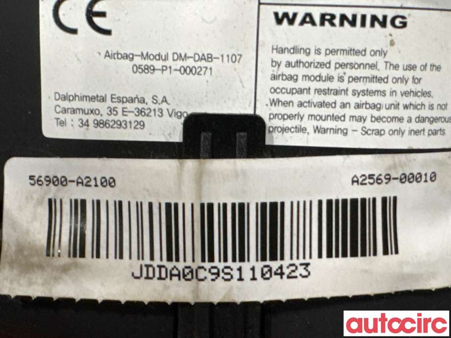 Airbag rattpute til Kia Cee