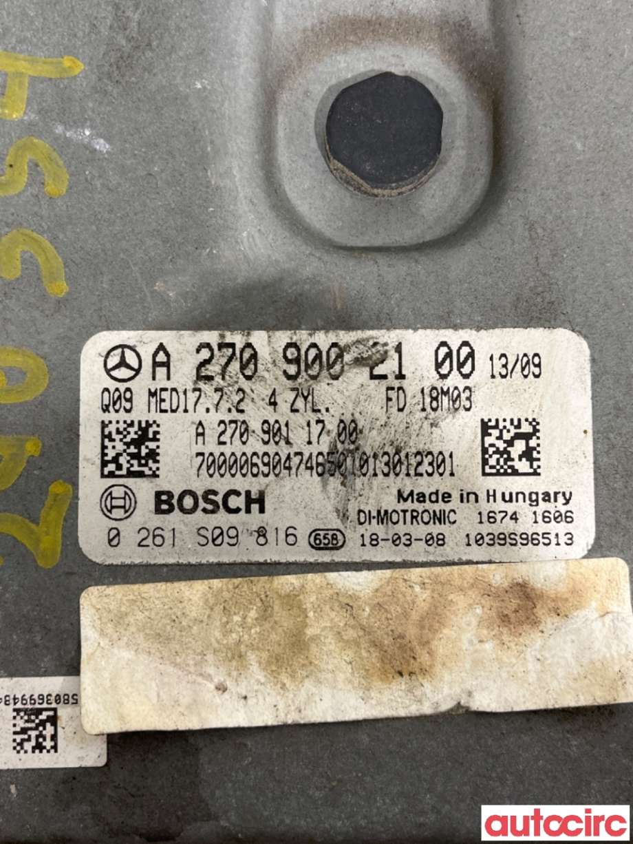 Styreenhet motor til Mercedes B-Klasse 2011-2018 (W246) (W246) (MERCEDES|A2709002100|0260S09816|)