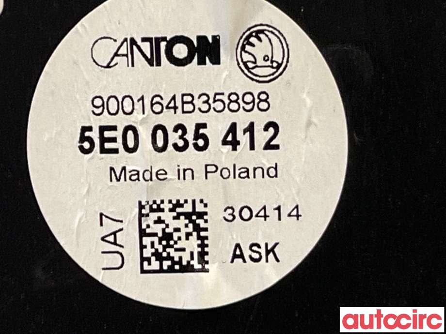 Bilstereo høyttaler til Škoda Octavia 2013-2016 (Type III, Fase 1) (SKODA|5E0035412)