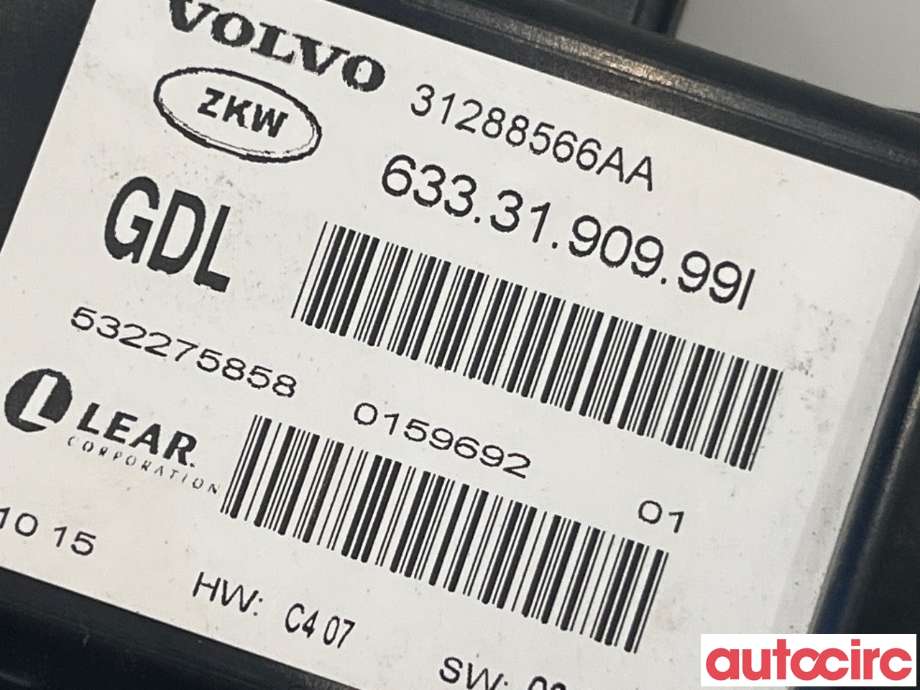 Styreenhet xenon/ballast til Volvo V70 2007-2013 (Type III, Fase 1)  (VOLVO|31288565|6333190999I|31288566)