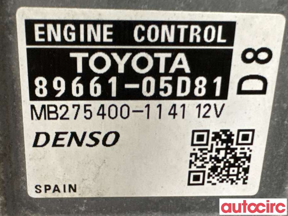 Styreenhet motor til Toyota Avensis 2009-2015 (Type III, Fase 1)  (TOYOTA|8966105D81|MB275400-1141|89661-05D81)