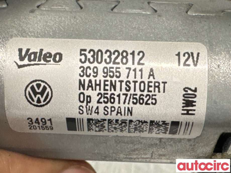 Viskermotor bakrute til VW Passat 2011-2015 (B7) (B7) (VOLKSWAGEN|3C9955711A|53032812|3C9955711B)