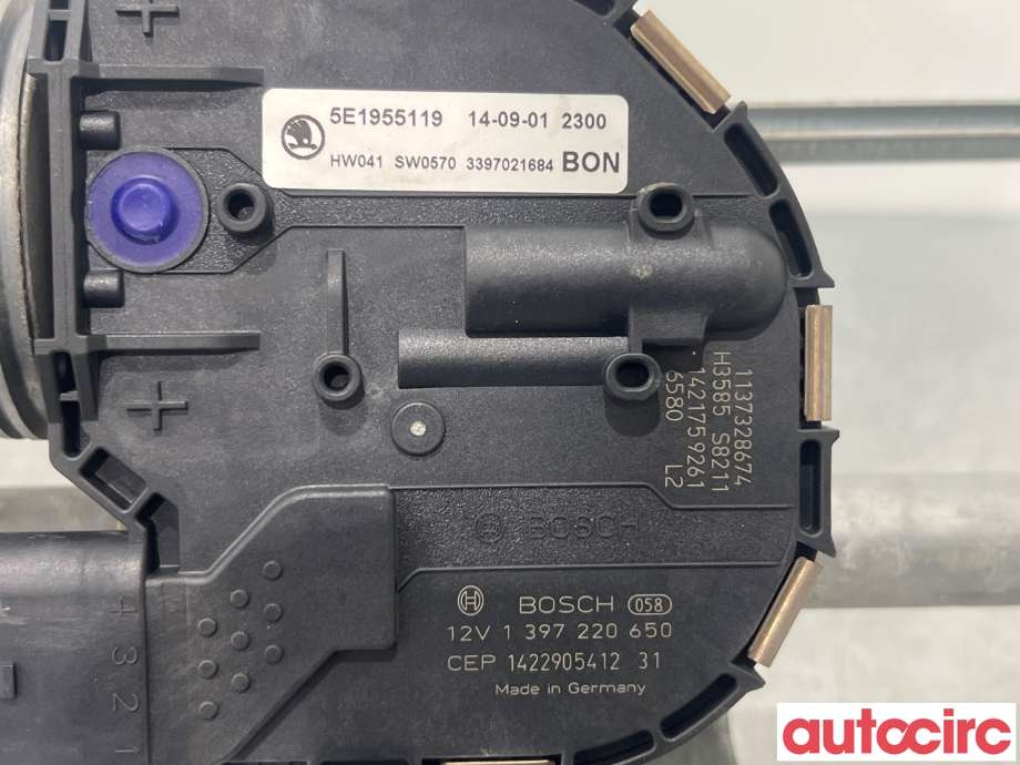 Viskermotor frontrute til Škoda Octavia 2013-2016 (Type III, Fase 1) (SKODA|5E1955023A|)