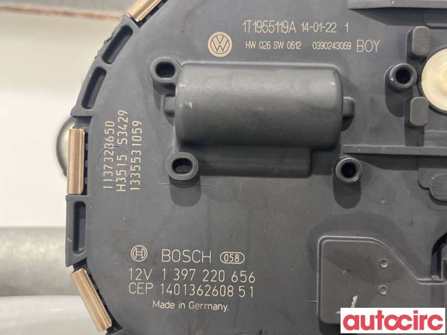 Viskermotor frontrute til VW Caddy 2010-2015 (Type III, Fase 2) (VOLKSWAGEN|1T1955023A|1397220656)