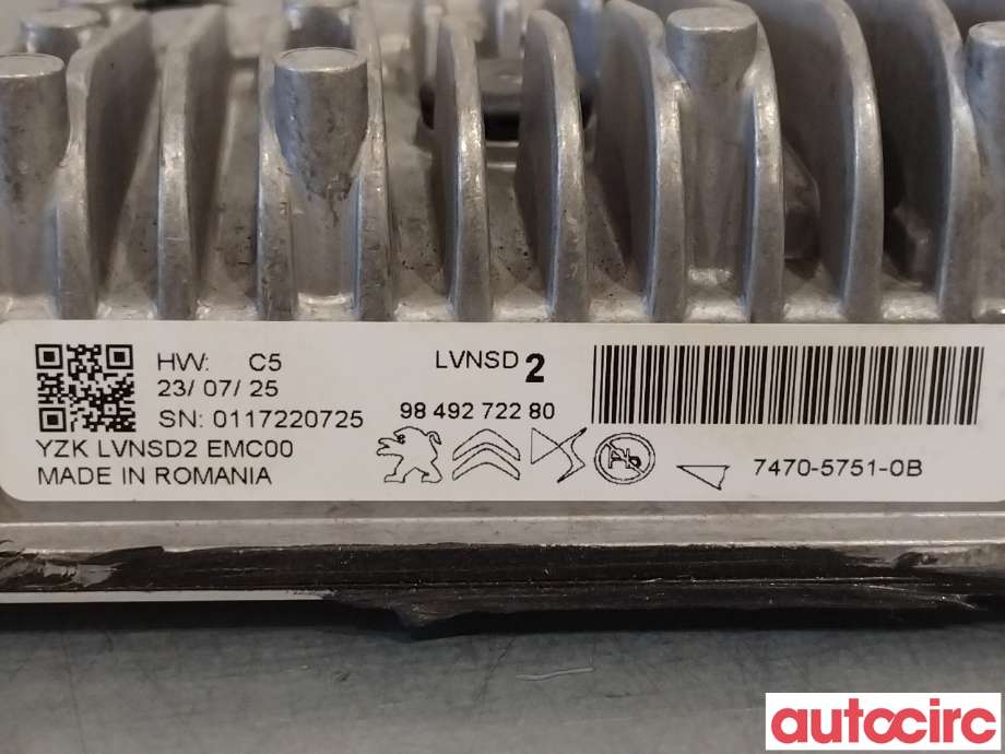 Styreenhet diverse til Peugeot 508 2018-->> (Type II)  (PEUGEOT|1680506280|9849272280)