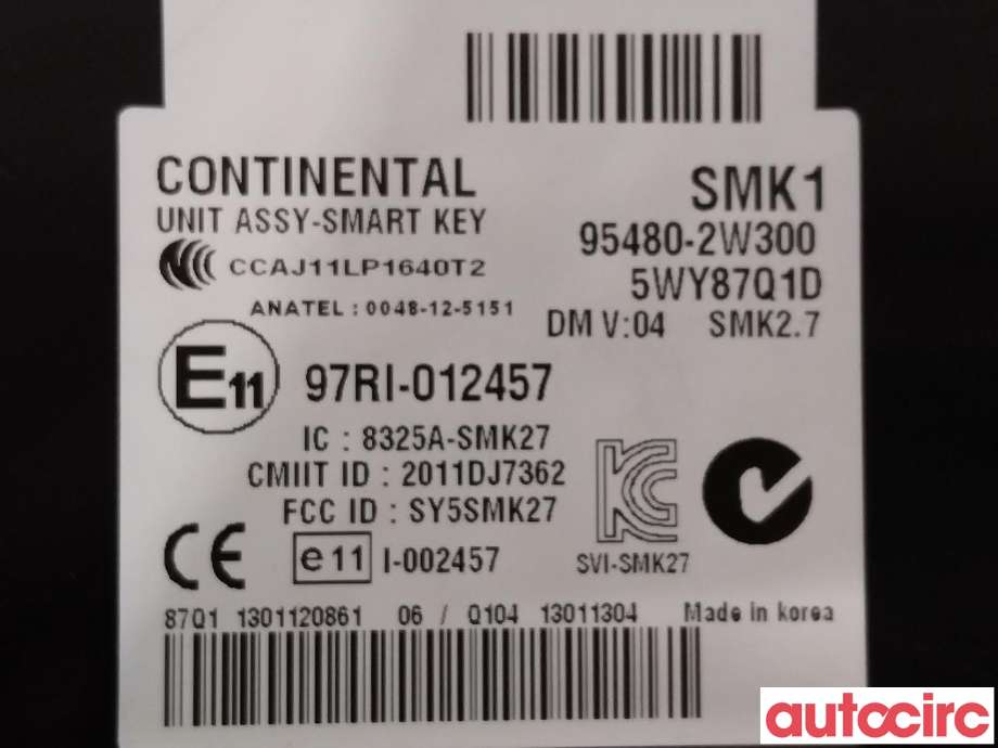Styreenhet nøkkelfri/keyless til Hyundai Santa Fe 2012-2020 (Type III)  (HYUNDAI|954802W300)