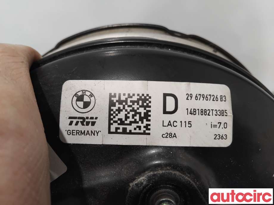 Bremsekraft-forsterker til BMW 5-Serie 2010-2017 (F10/F11) (F10/F11) (BMW|34336792956||6796726)