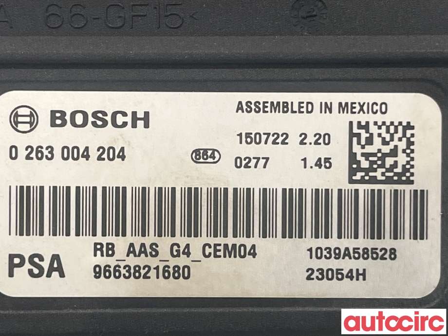Styreenhet parkering til Citroën Berlingo 2015-2019 (Type II, Fase 2)  (CITROEN|9663821680)