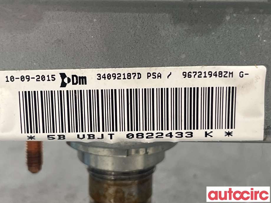 Airbag passasjer til Citroën Berlingo 2015-2019 (Type II, Fase 2)  (CITROEN|8217E5|96721948ZM)