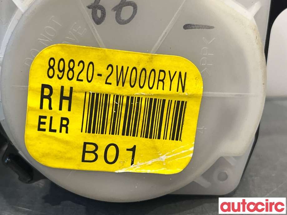 Sikkerhetsbelte bak høyre til Hyundai Santa Fe 2012-2020 (Type III)  (HYUNDAI|898202W000RYN)