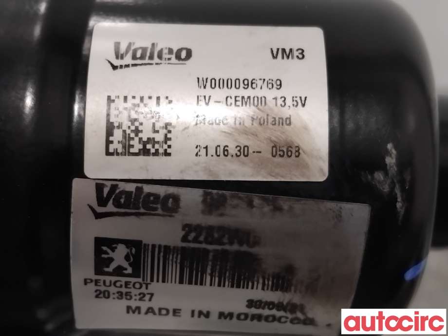 Viskermotor frontrute til Citroën C4, Spacetourer 2019-->>  (CITROEN|9824784980|W000096769|)