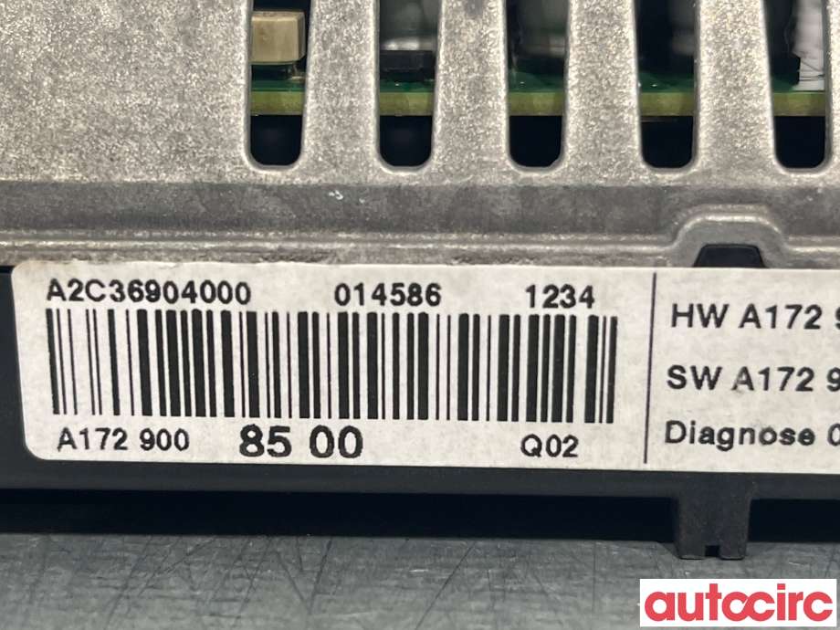 Multimedia display (MCU - Media Controller Unit) til Mercedes ML 2011-2015 (Fase 1) (W166) (W166) (MERCEDES|A1729008500)