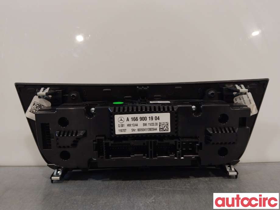 Varmeapparat betjening til Mercedes ML 2011-2015 (Fase 1) (W166) (W166) (MERCEDES|A1669001904)