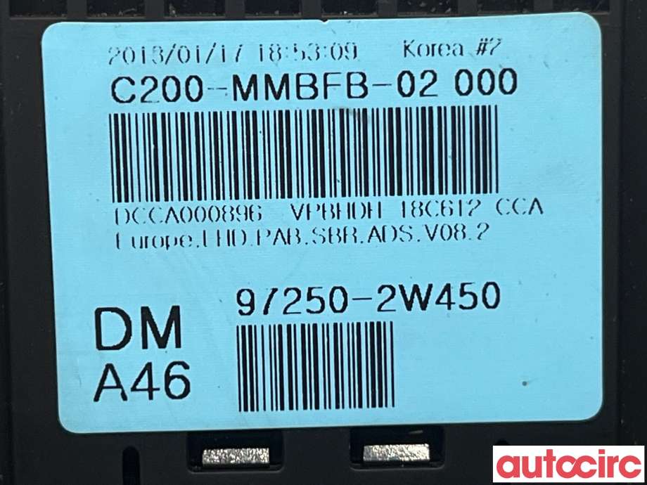 Varmeapparat betjening til Hyundai Santa Fe 2012-2020 (Type III) (HYUNDAI|972502W4504X|972502W450)