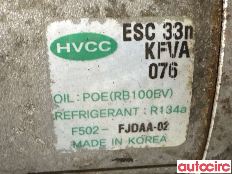 Aircondition kompressor til Kia Soul 2014-2019 (Type II)  (KIA|97701E4000|F502-FJDAA-02|)