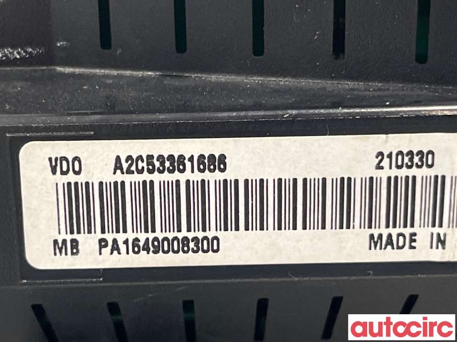 Instrumentpanel til Mercedes R-Klasse 2006-2013 (W251) (W251) (MERCEDES|A1649008300)