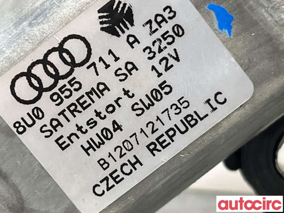 Viskermotor bakrute til Audi Q3 2011-2014 (Type I, Fase 1)  (AUDI|8U0955711A)