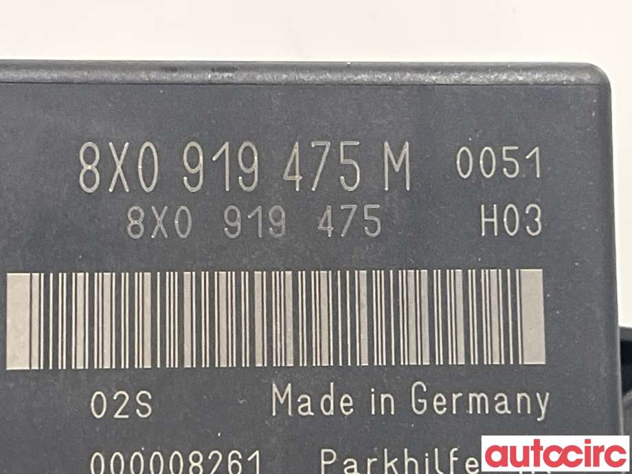 Styreenhet parkering til Audi Q3 2011-2014 (Type I, Fase 1)  (AUDI|8X0919475M)