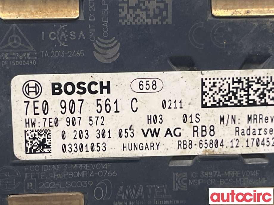 Sensor radar til VW Transporter / Caravelle 2015-2019 (T6) (T6) (VOLKSWAGEN|7E0907561C)