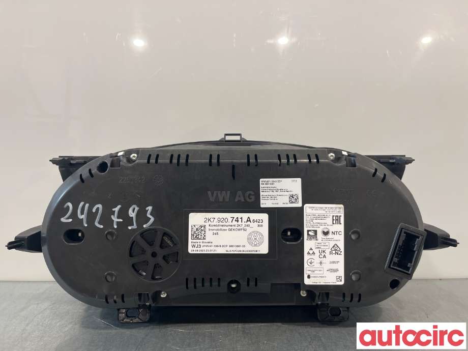 Instrumentpanel til VW Caddy 2020-->> (Type IV)  (VOLKSWAGEN|2K7920741A)