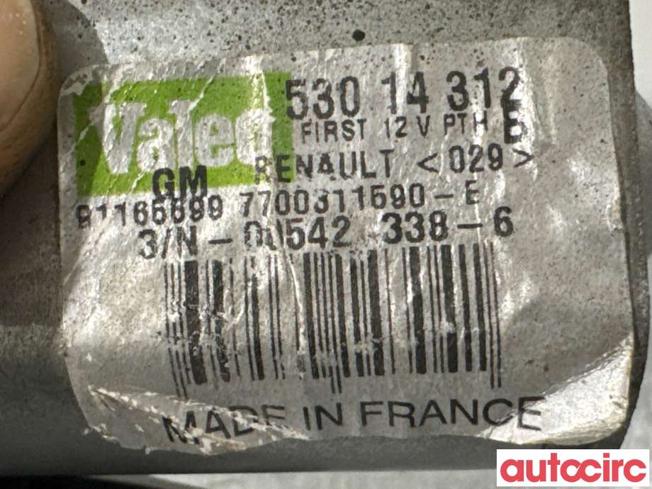 Viskermotor bakrute til Opel Vivaro B 2014-2019  (OPEL|91165699|53014312)