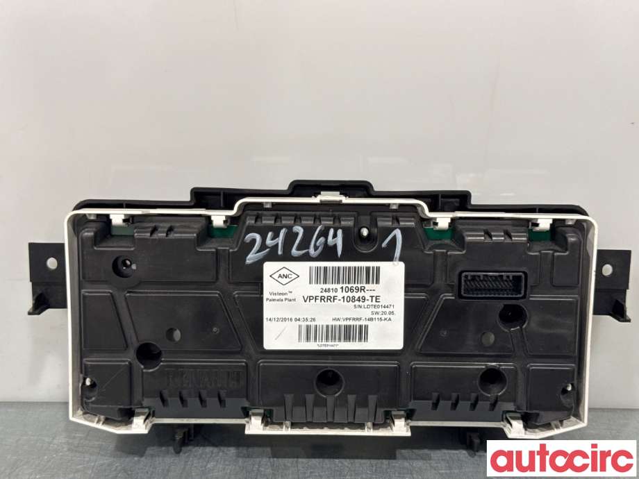 Instrumentpanel til Opel Vivaro B 2014-2019 (OPEL|93459494|248101069R|93461383)