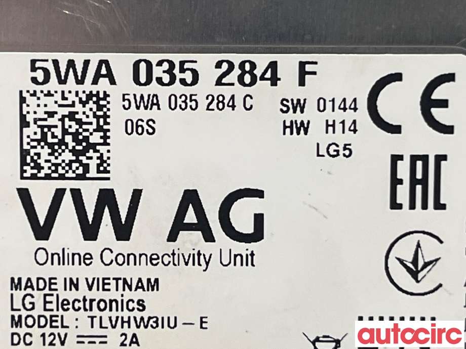 Styreenhet diverse til VW Caddy 2020-->> (Type IV) (VOLKSWAGEN|5WA035284F)