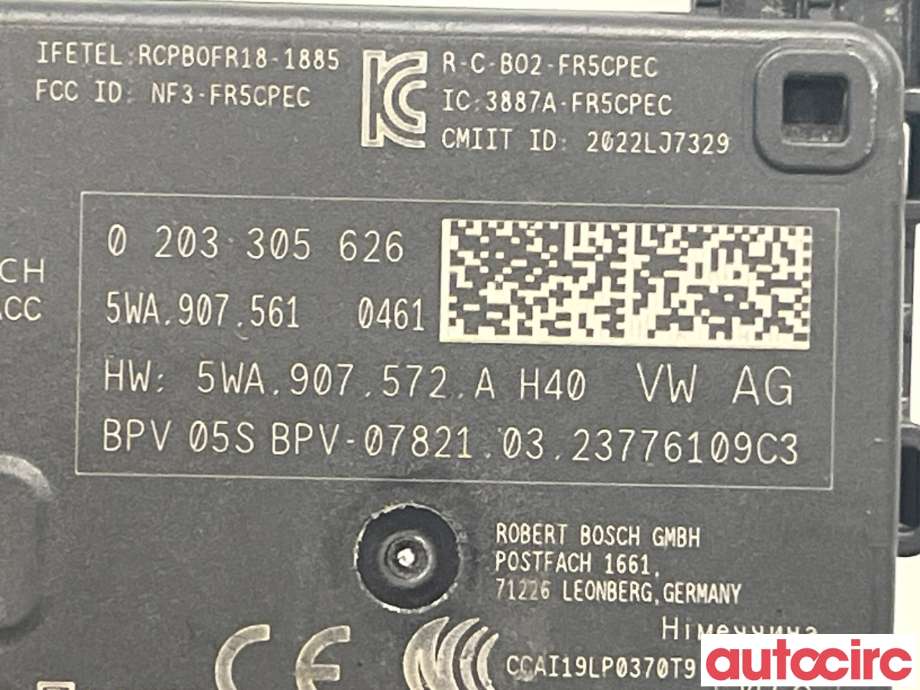 Sensor radar til VW Caddy 2020-->> (Type IV) (VOLKSWAGEN|5WA907561)