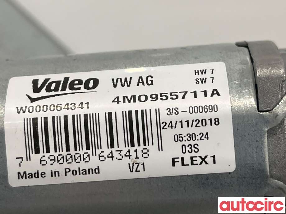 Viskermotor bakrute til Audi A4 2020-->> (Type V, Fase 2) (B9) (B9) (AUDI|4M0955711A|)