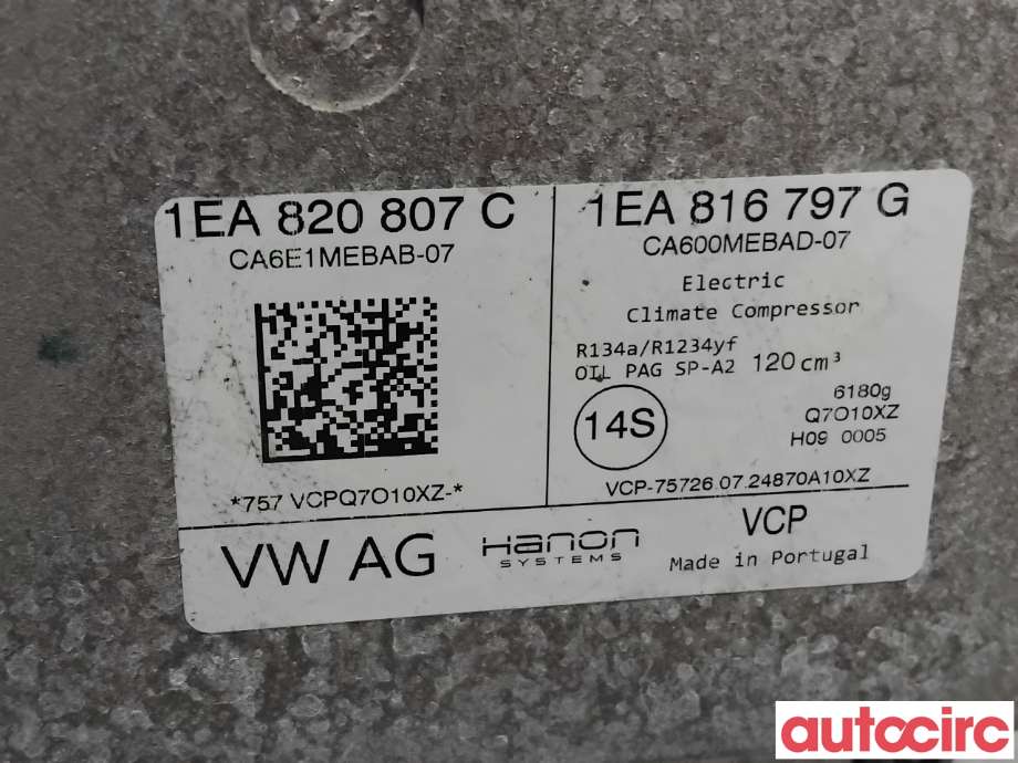 Aircondition kompressor til Ford Explorer 2020-->>  (FORD|2781158|CA600MEBAD-07|1EA816797G)