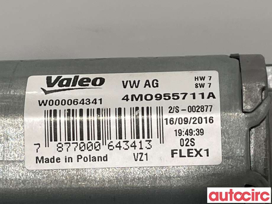 Viskermotor bakrute til Audi A4 2015-2019 (Type V, Fase 1) (B9) (B9) (AUDI|4M0955711A|)
