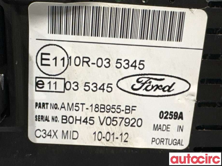 Instrument kjørecomputer til Ford Focus 2011-2014 (Type III, Fase 1)  (FORD|1940785||AM5T-18B955-BF)